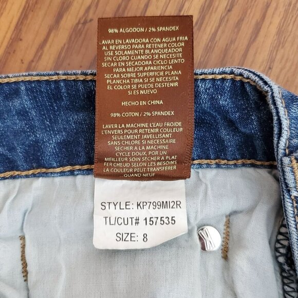 Kut From the Kloth Katy Boyfriend Womens Size 8 Mid-Rise Blue Denim Jeans - Picture 4 of 16